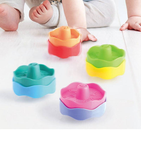 STACK & SPIN - Spinning Tops for Toddlers - Educational Toy 2 - 3 Years - Discovery Toys