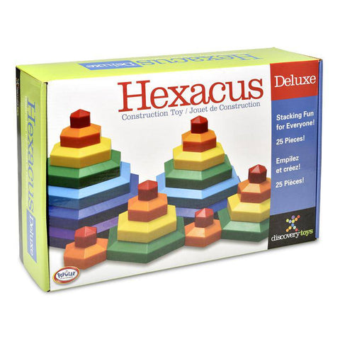 HEXACUS DELUXE Stacking Design Construction Toy Set - Discovery Toys