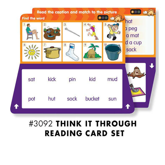 THINK IT THROUGH Self-Correcting Learning System Tiles READING Set - Discovery Toys
