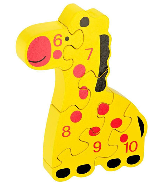 ZOO PUZZLE Giraffe 3D Wood Chunky Puzzle Discovery Toys