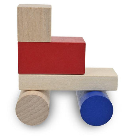 STACK & BUILD WOOD BLOCKS - Childrens Wood Blocks for Toddlers - Educational Toy 2 - 3 Years - Discovery Toys