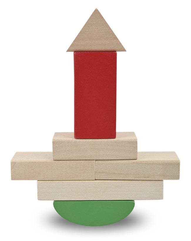 Stack Building Spel STACK & BUILD WOOD BLOCKS Toddler Blocks Set | 2 Years | Discovery Toys