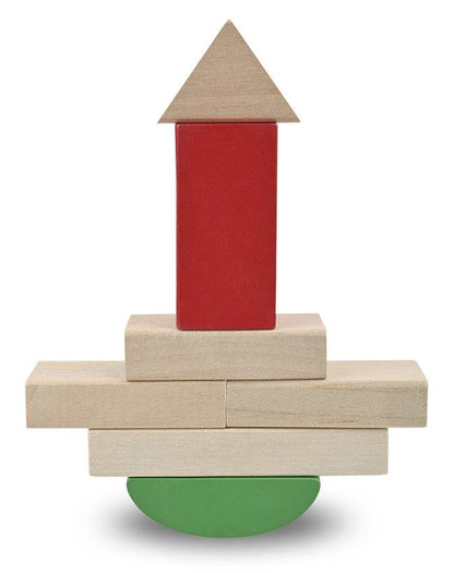 STACK & BUILD WOOD BLOCKS - Childrens Wood Blocks for Toddlers - Educational Toy 2 - 3 Years - Discovery Toys