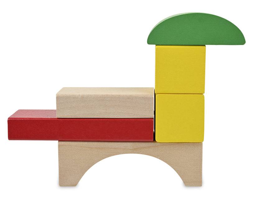 STACK & BUILD WOOD BLOCKS - Childrens Wood Blocks for Toddlers - Educational Toy 2 - 3 Years - Discovery Toys