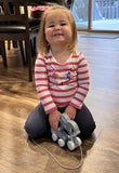 PULL ALONG RABBIT & BUNNY Wood Pull Toy