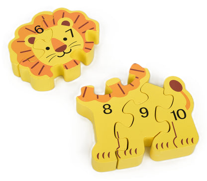 ZOO PUZZLE –Lion 3D Wood Chunky Puzzle
