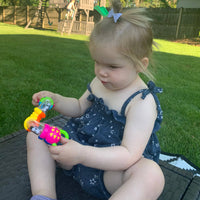 TWISTY CLICKS  Infant Sensory Toy - Newborn Rattle Toy - Discovery Toys