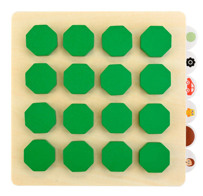 MEMORY MOVES Montessori Wooden Memory Matching Game - Discovery Toys