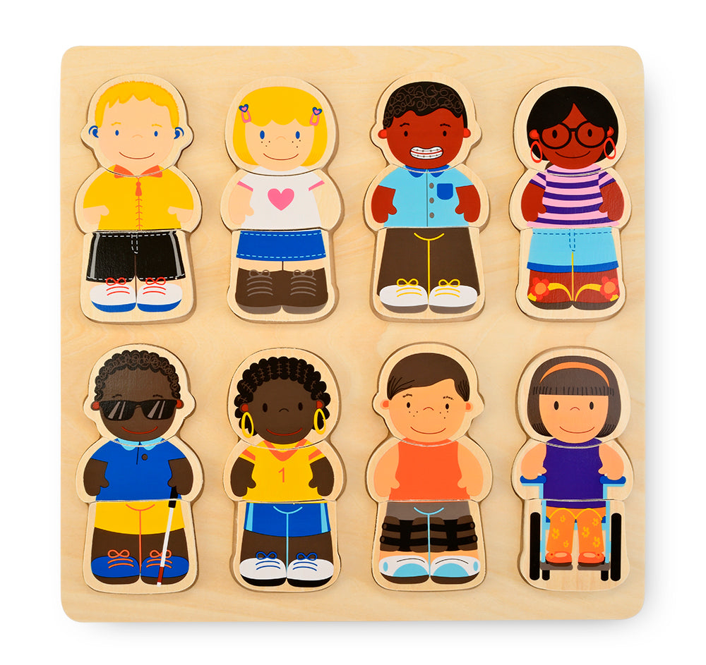 WE ALL BELONG CHUNKY Diversity Inclusive Wood Puzzle - Discovery Toys