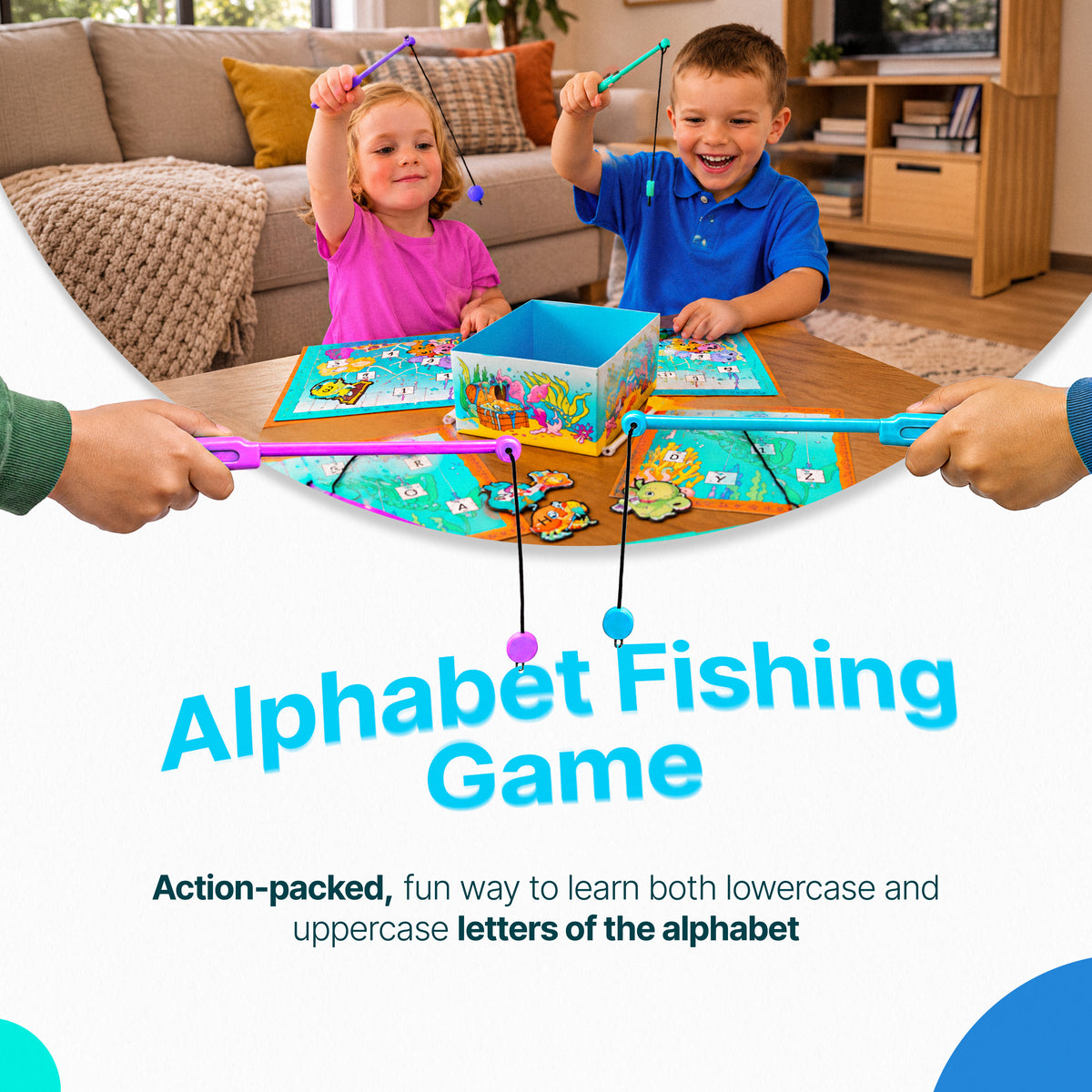 AB SEAS Magnetic Alphabet Fishing Game