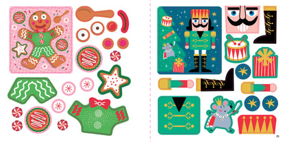 FIRST FUN STICKER PAINTING: Christmas