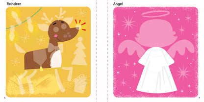 FIRST FUN STICKER PAINTING: Christmas