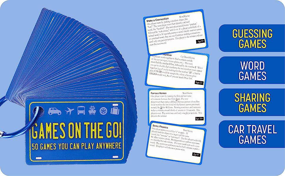 GAMES ON THE GO Travel Game Set for All Ages - Discovery Toys