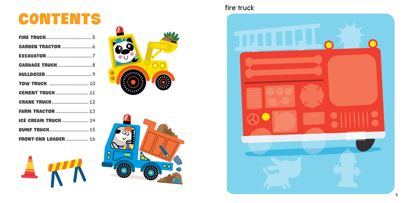 FIRST FUN STICKER PAINTING: TRUCKS & TRACTORS - Discovery Toys