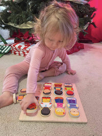WE ALL BELONG CHUNKY Inclusive Toy Special Needs Wood Chunky Puzzle - Discovery Toys