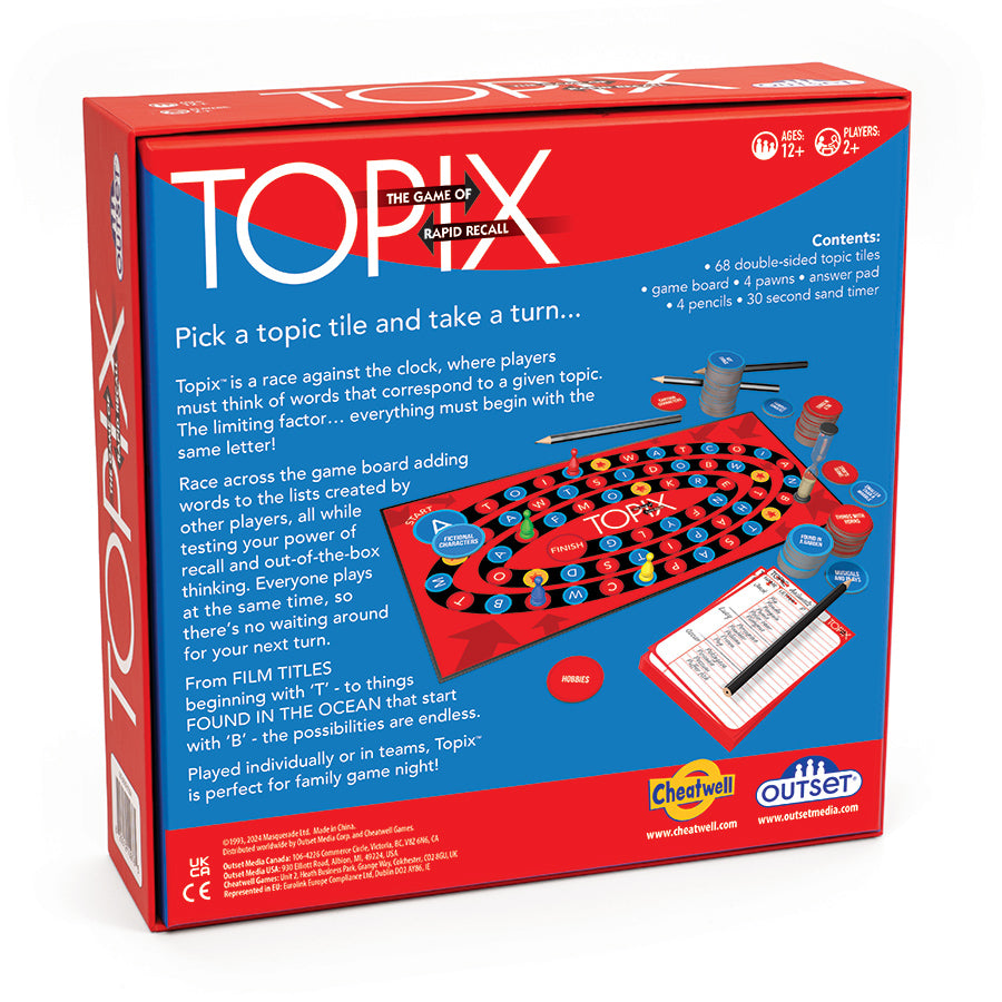 TOPIX Category Family Board Game