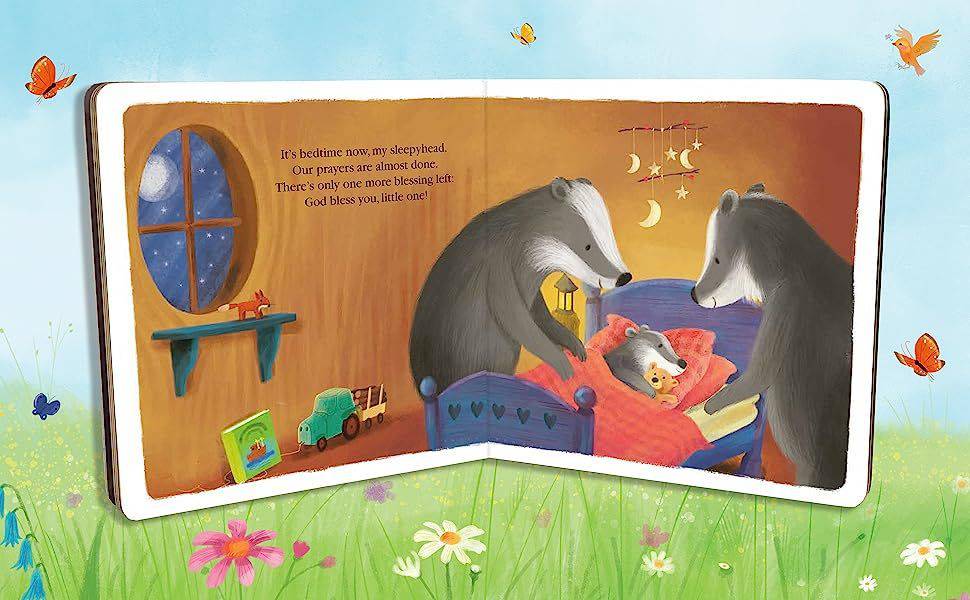 GOD BLESS YOU, LITTLE ONE - Bedtime Prayer Board Book for Kids - Discovery Toys