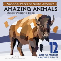 NATIONAL PARKS OF NORTH AMERICA AMAZING ANIMALS Sticker Painting Book - Discovery Toys
