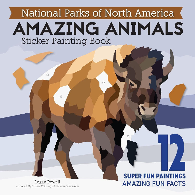 NATIONAL PARKS OF NORTH AMERICA AMAZING ANIMALS Sticker Painting Book - Discovery Toys