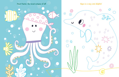 SPARKLE OCEAN GEMSTONE STICKER BOOK - Discovery Toys