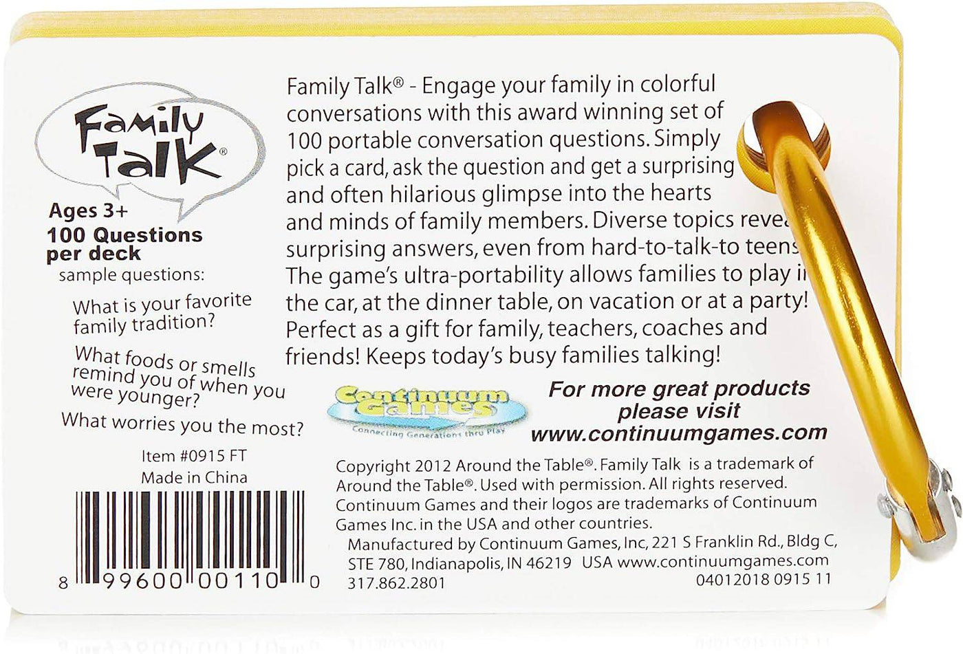 FAMILY TALK Conversation Starter Cards - Discovery Toys