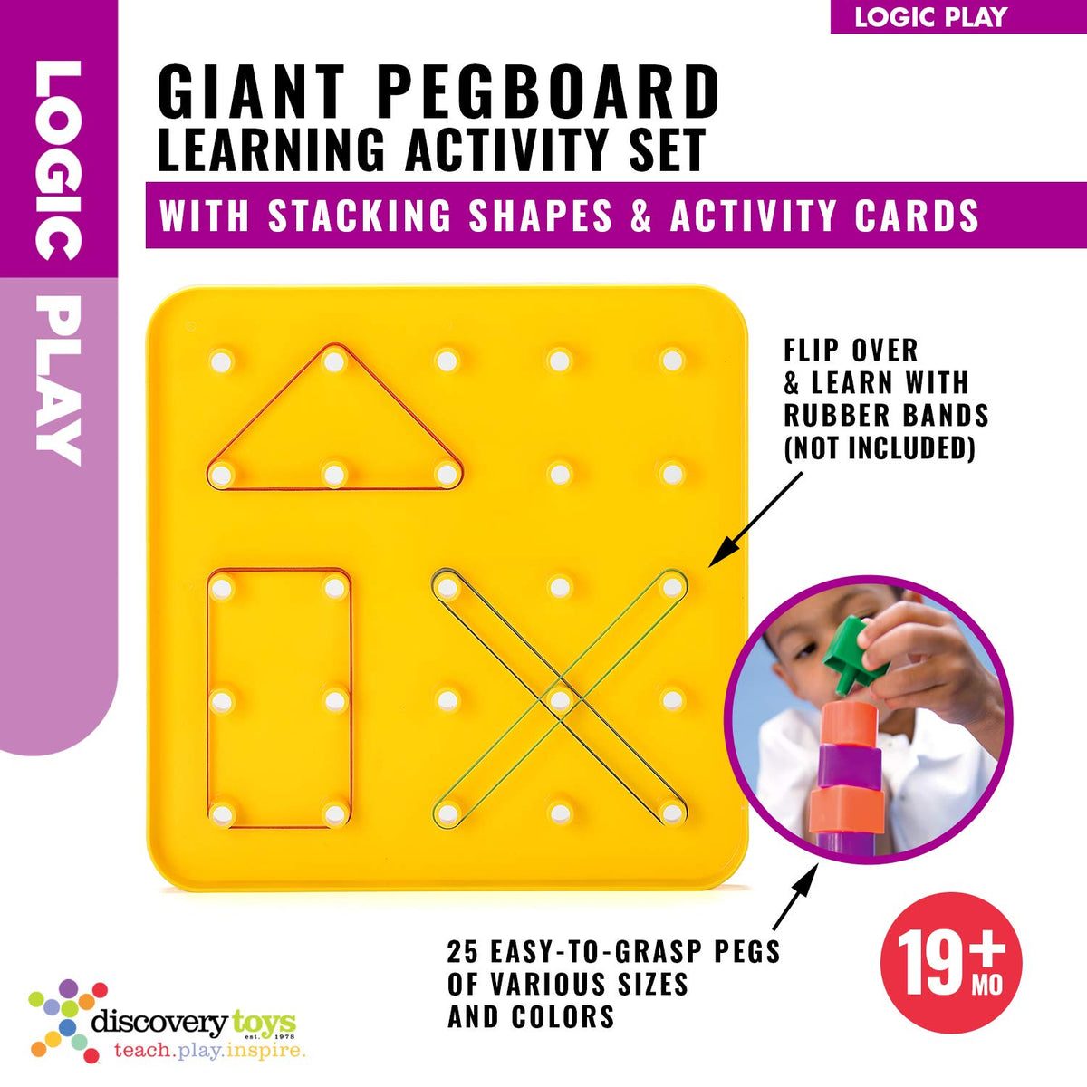 GIANT PEGBOARD Learning Activity Set