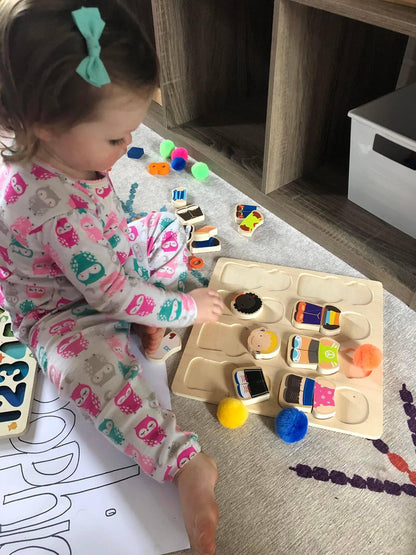 WE ALL BELONG CHUNKY Inclusive Toy Special Needs Wood Chunky Puzzle - Discovery Toys