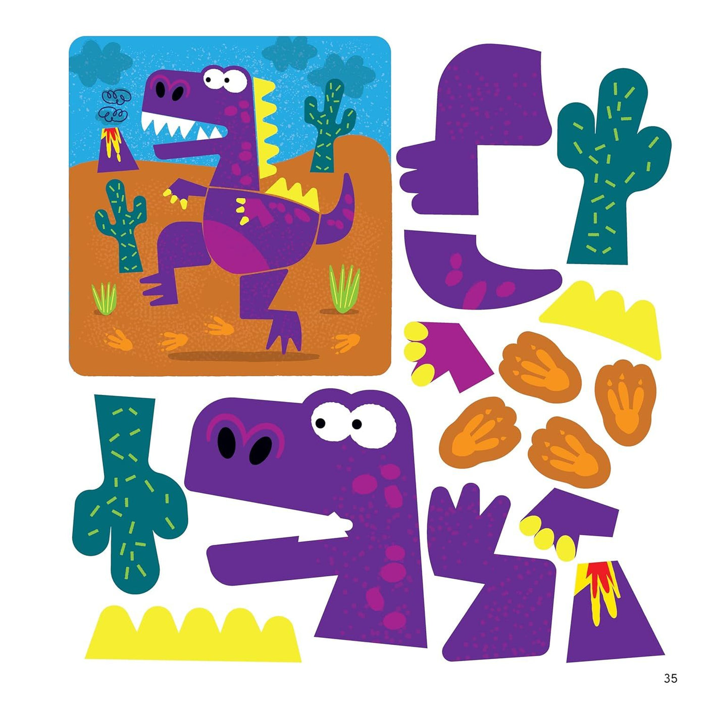 FIRST FUN STICKER PAINTING: DINOSAURS - Discovery Toys