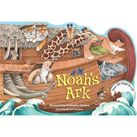 NOAH'S ARK Lift the Flap Board Book - Christian Board Book Preschool 3 Years & Up - Discovery Toys