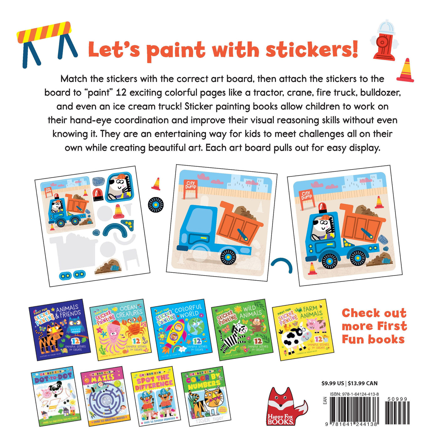 FIRST FUN STICKER PAINTING: TRUCKS & TRACTORS - Discovery Toys