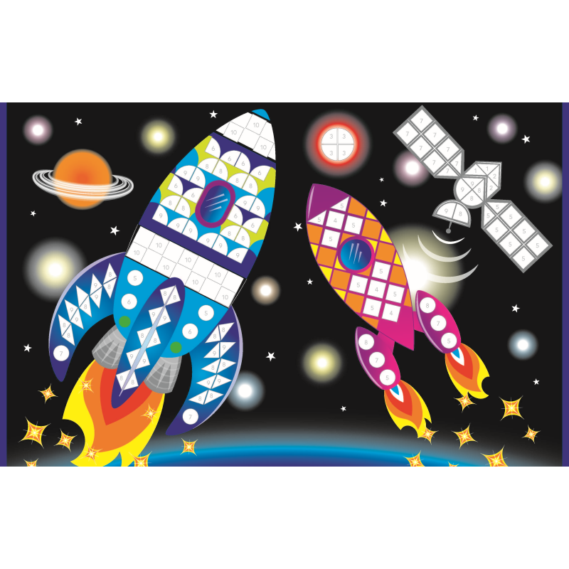 THE ORIGINAL STICKER BY NUMBERS Activity Book Discovery Toys