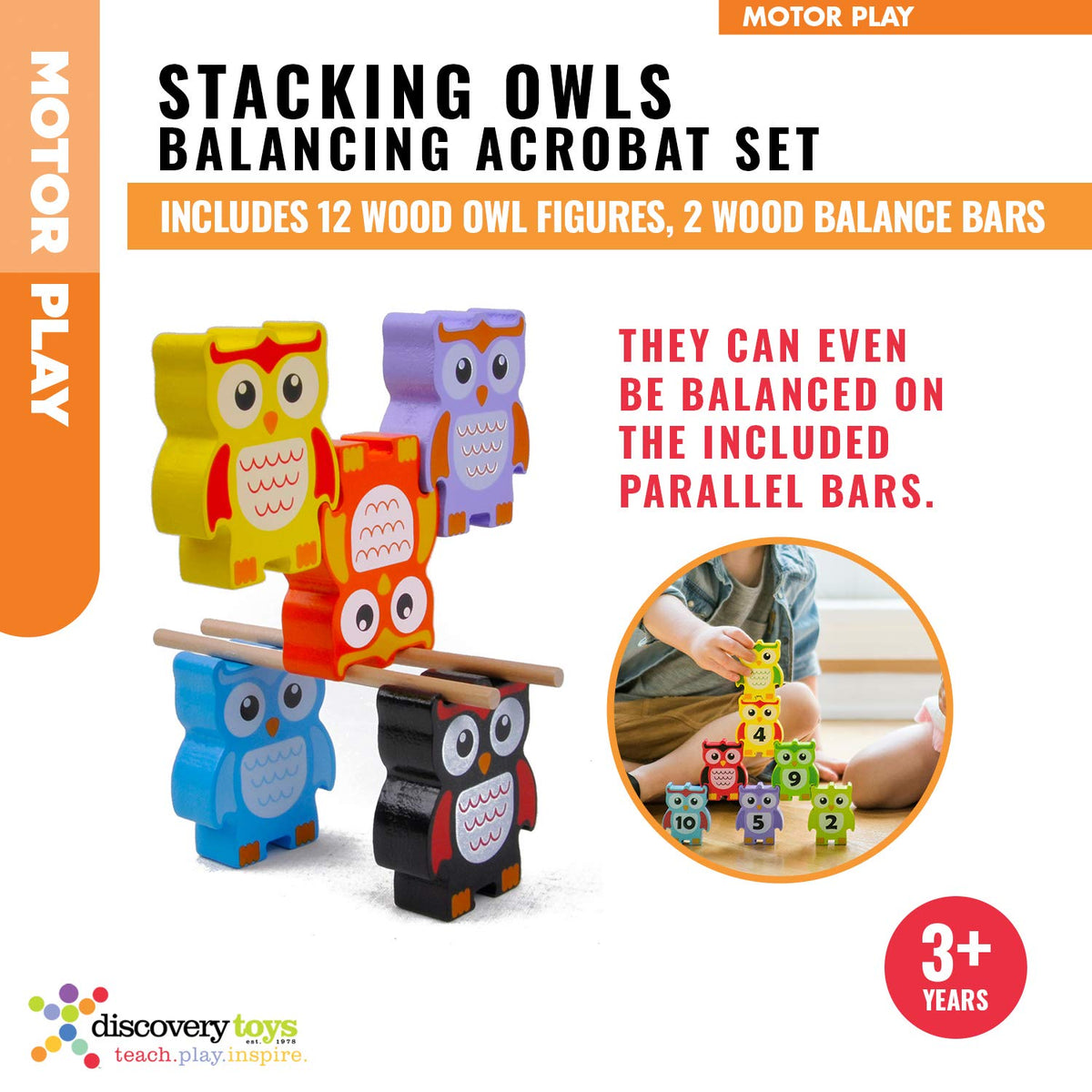 STACKING OWLS Wood Balance Challenge