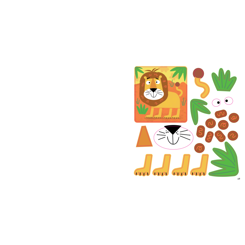 FIRST FUN STICKER PAINTING: WILD ANIMALS - Discovery Toys