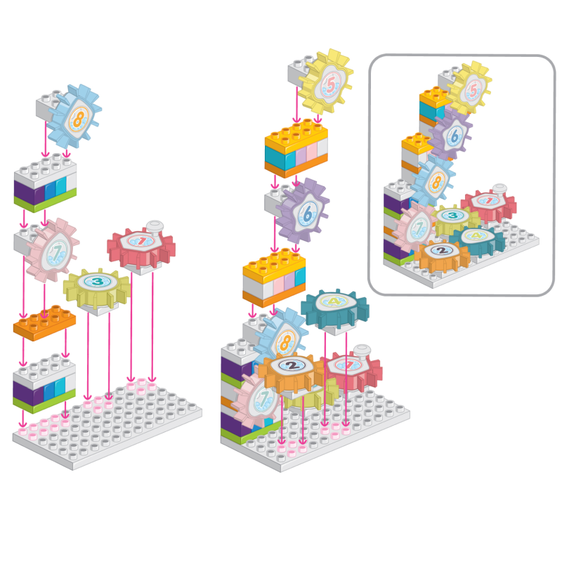 WHIRLY GEARS Building Set - Discovery Toys