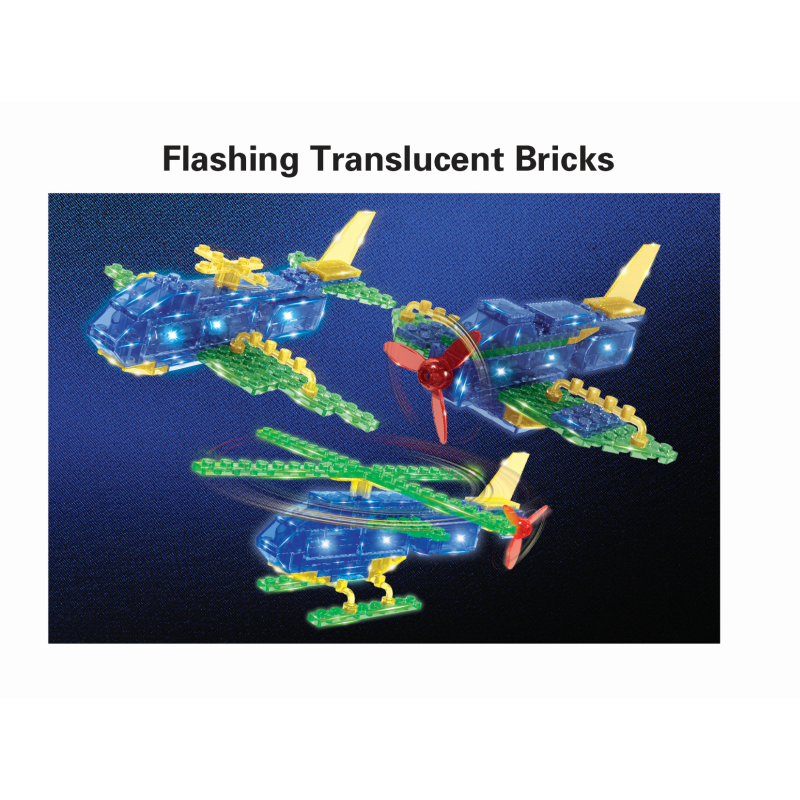 CRYSTAL BRIX 3-in-1 Light Up Aircraft - Discovery Toys