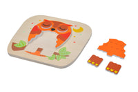 NIGHT OWL 2-Sided Wooden Puzzle - Discovery Toys
