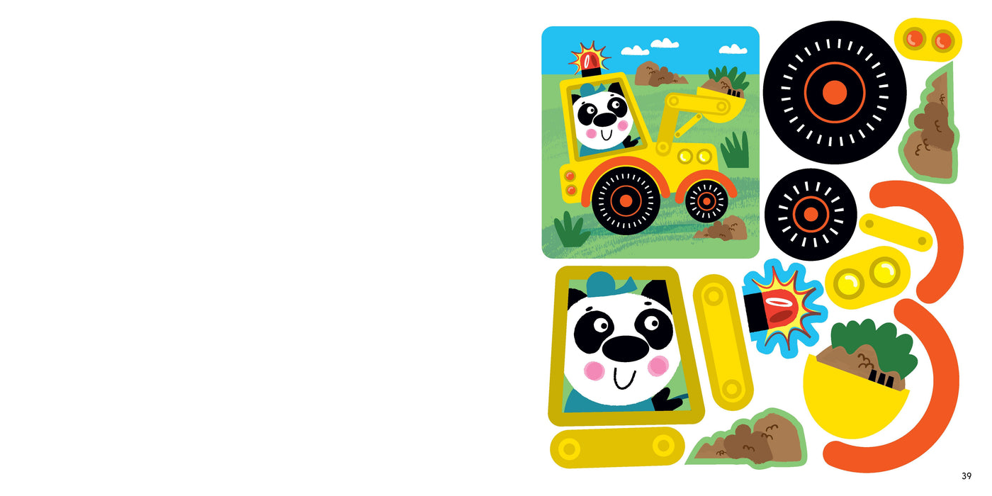 FIRST FUN STICKER PAINTING: TRUCKS & TRACTORS - Discovery Toys