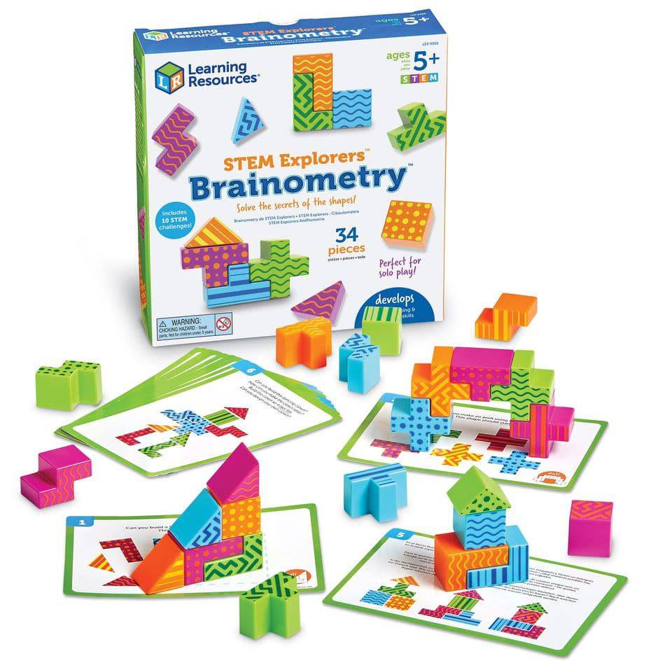 BRAINOMETRY™ - STEM Puzzle Challenges - Brainteasing Puzzles - Discovery Toys