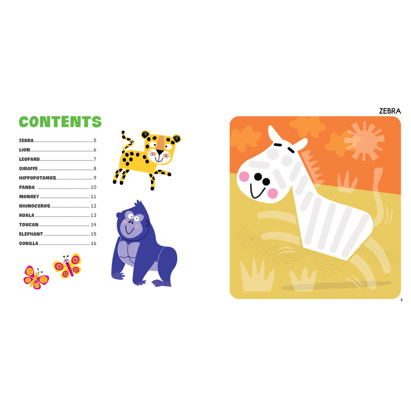 FIRST FUN STICKER PAINTING: WILD ANIMALS - Discovery Toys
