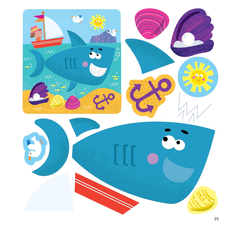 FIRST FUN STICKER PAINTING: OCEAN CREATURES - Discovery Toys