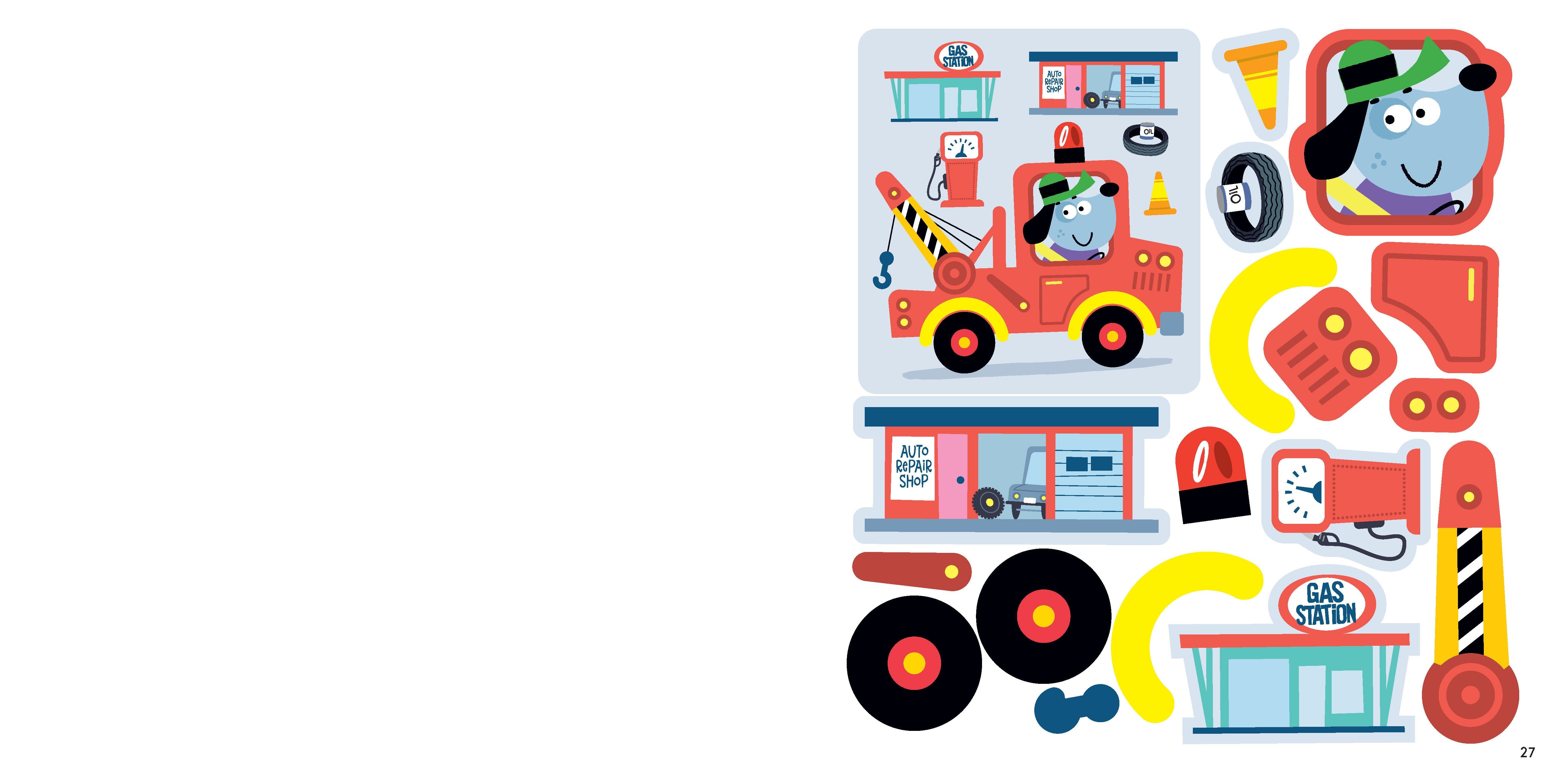 FIRST FUN STICKER PAINTING: TRUCKS & TRACTORS - Discovery Toys