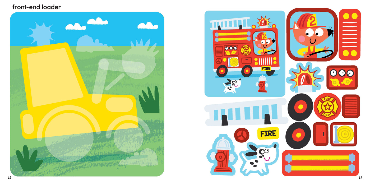FIRST FUN STICKER PAINTING: TRUCKS & TRACTORS - Discovery Toys