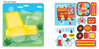 FIRST FUN STICKER PAINTING: TRUCKS & TRACTORS - Discovery Toys