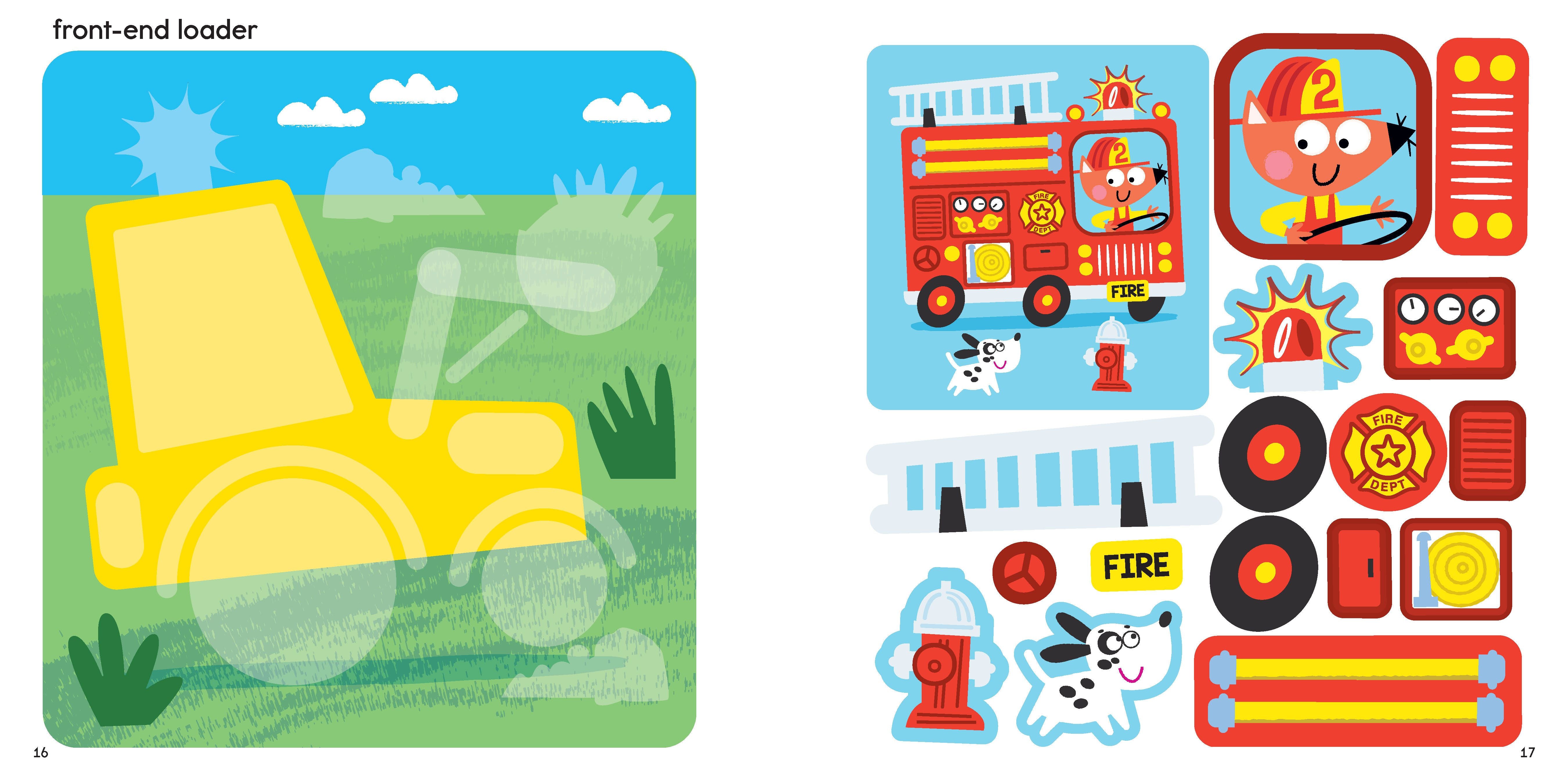 FIRST FUN STICKER PAINTING: TRUCKS & TRACTORS - Discovery Toys