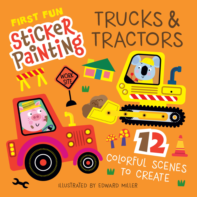 FIRST FUN STICKER PAINTING: TRUCKS & TRACTORS - Discovery Toys