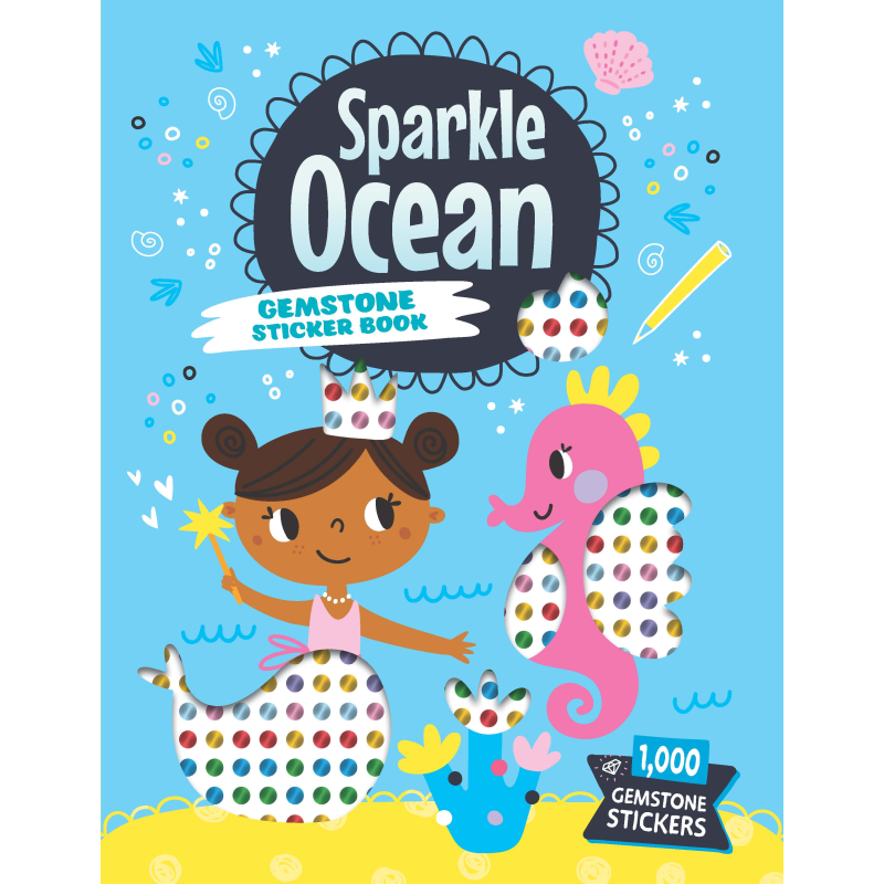 SPARKLE OCEAN GEMSTONE STICKER BOOK - Discovery Toys