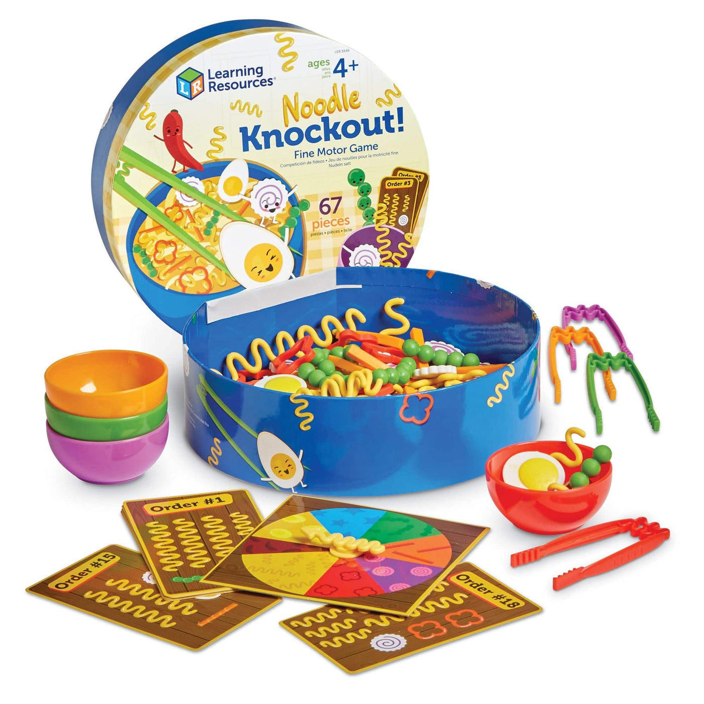 NOODLE KNOCKOUT! Fine Motor Game - Family Game 4 Years & Up - Discovery Toys