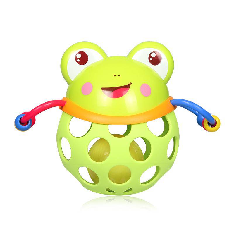 FROGGY BALL Newborn Infant Sensory Squeeze Toy - Discovery Toys