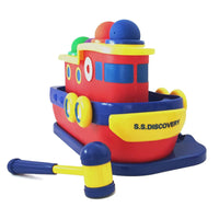 HAMMER AWAY! Toddler Hammer Ball Banging Bench Toy - Discovery Toys