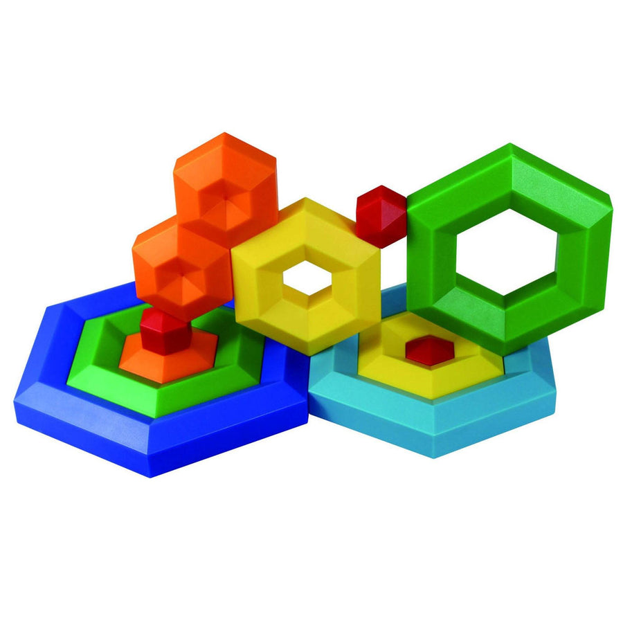 HEXACUS Stacking Design Construction Toy Set - Discovery Toys